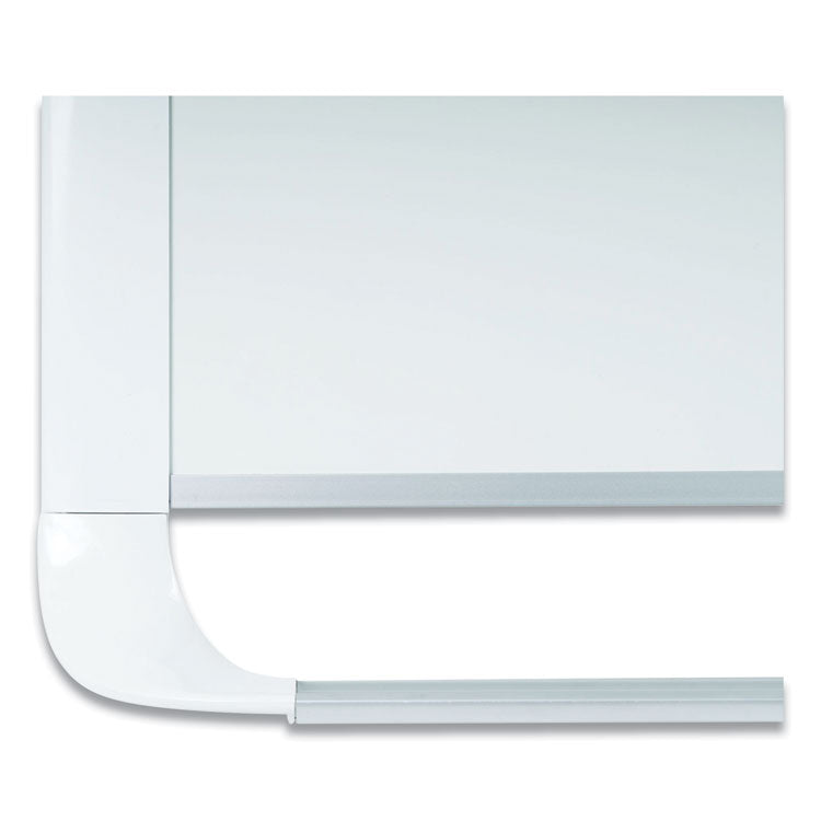 Gold Ultra Magnetic Dry Erase Boards, 72" x 48", White Surface, White/Natural Aluminum Frame