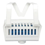 Non-Para Toilet Bowl Block, Lasts 30 Days, Evergreen Scent, White, 12/box