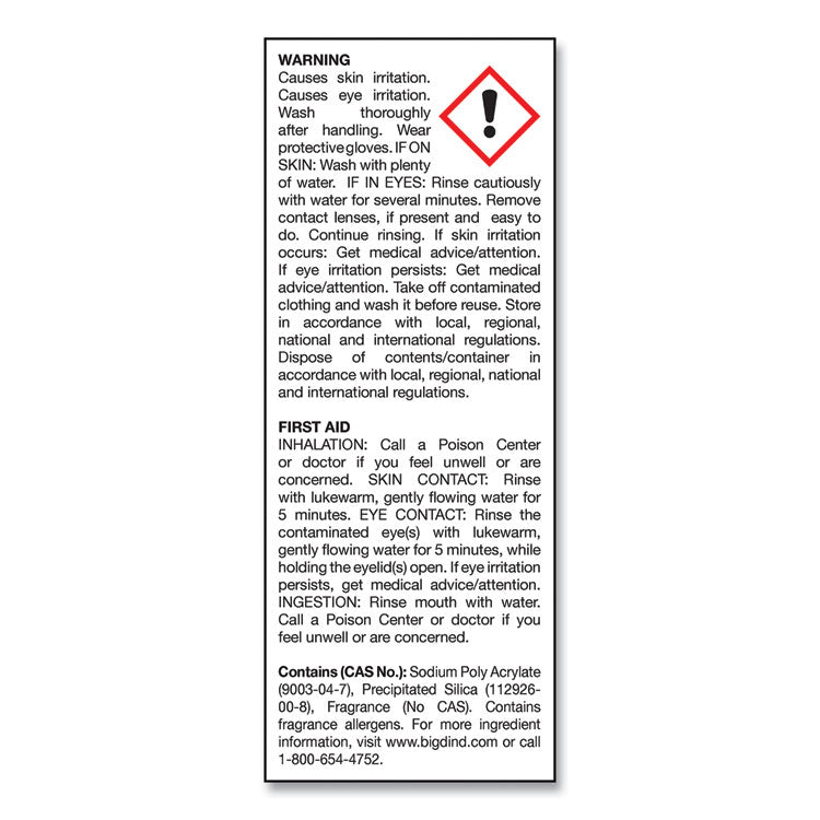 D-Vour Absorbent Powder, Lemon, 16 oz Canister, 6/Carton