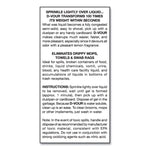 D-Vour Absorbent Powder, Lemon, 16 oz Canister, 6/Carton