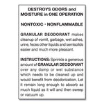 Granular Deodorant, Lemon, 16 Oz, Shaker Can, 12/carton