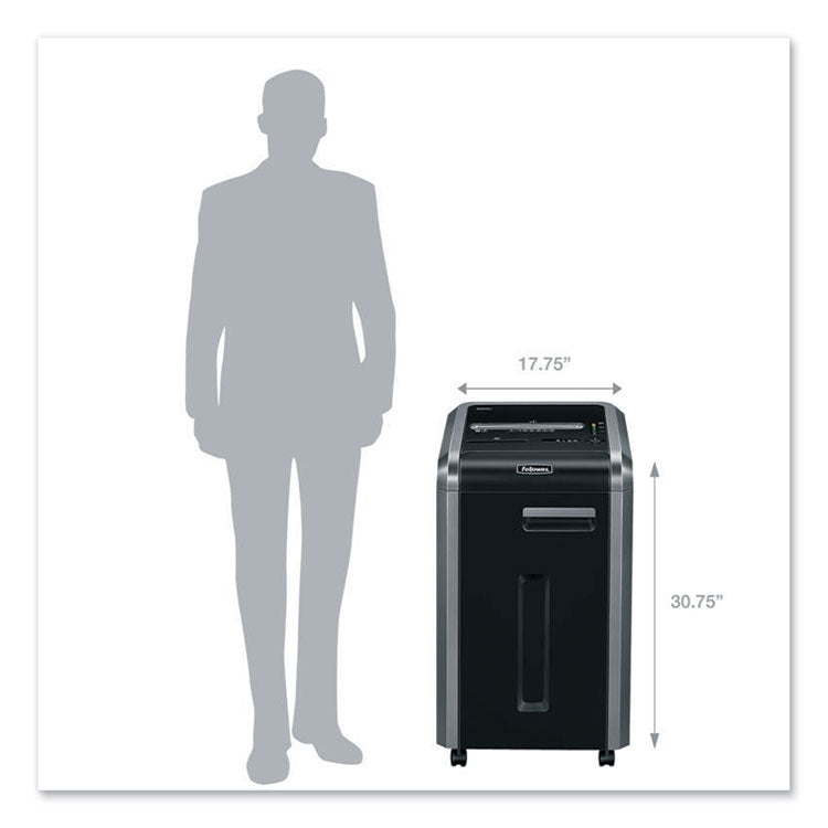 Powershred 225mi 100% Jam Proof Micro-Cut Shredder, 16 Manual Sheet Capacity