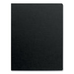 Futura Presentation Covers for Binding Systems, Opaque Black, 11 x 8.5, Unpunched, 25/Pack