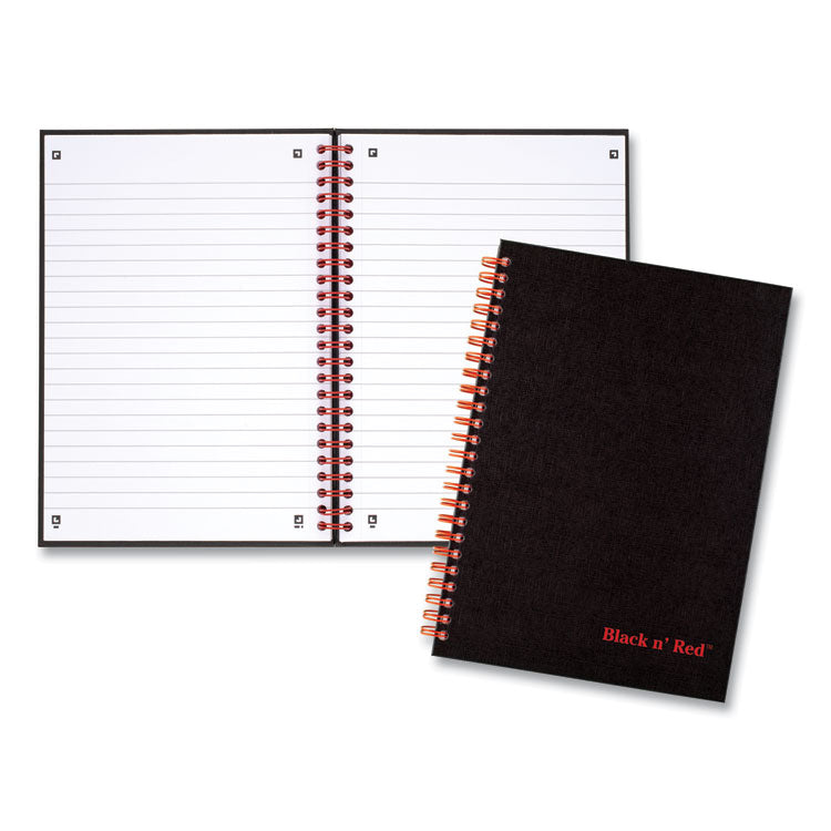 Hardcover Twinwire Notebooks, SCRIBZEE Compatible, 1-Subject, Wide/Legal Rule, Black/Red Cover, (70) 8.25 x 5.88 Sheets