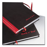 Hardcover Casebound Notebooks, SCRIBZEE Compatible, 1-Subject, Wide/Legal Rule, Black/Red Cover, (96) 8.25 x 5.63 Sheets
