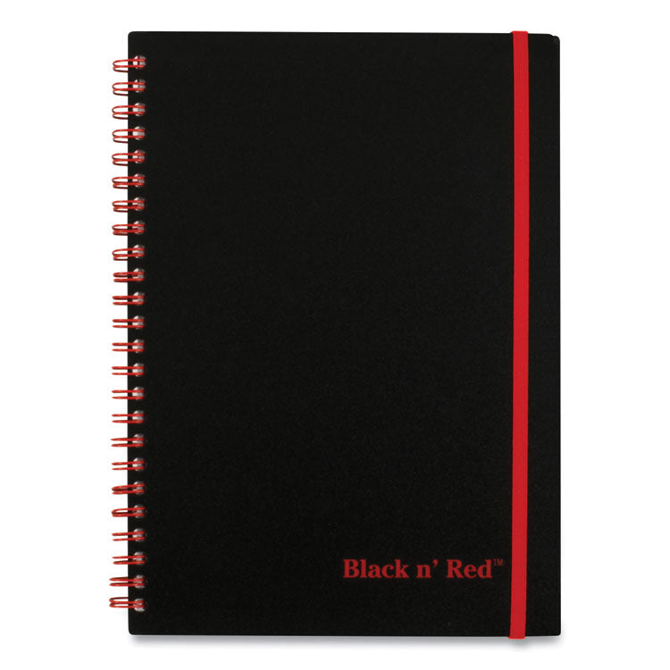 Flexible Cover Twinwire Notebooks, SCRIBZEE Compatible, 1-Subject, Wide/Legal Rule, Black/Red Cover, (70) 8.25 x 5.63 Sheets