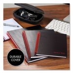 Hardcover Twinwire Notebooks, SCRIBZEE Compatible, 1-Subject, Wide/Legal Rule, Black/Red Cover, (70) 8.25 x 5.88 Sheets