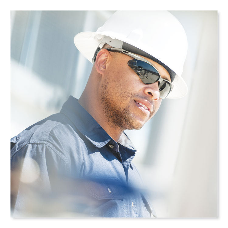 Nemesis Safety Glasses, Gunmetal Frame, Smoke Lens, 12/Box