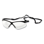 V60 Nemesis Rx Reader Safety Glasses, Black Frame, Clear Lens, +3.0 Diopter Strength, 6/Box
