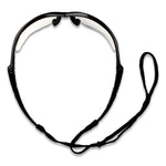 V60 Nemesis Rx Reader Safety Glasses, Black Frame, Clear Lens, +3.0 Diopter Strength, 6/Box