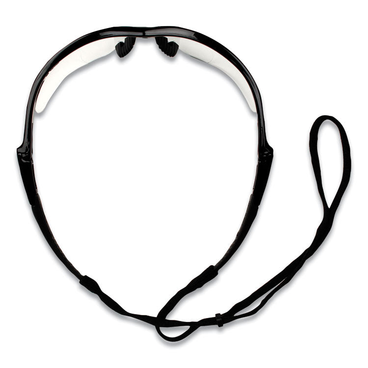 V60 Nemesis Rx Reader Safety Glasses, Black Frame, Clear Lens, +3.0 Diopter Strength, 6/Box