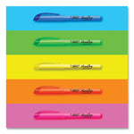 Brite Liner Highlighter, Fluorescent Pink Ink, Chisel Tip, Pink/black Barrel, Dozen