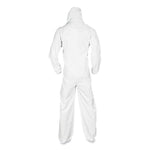 A20 Breathable Particle Protection Coveralls, Elastic Back, Hood And Boots, Large, White, 24/carton