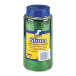 Spectra Glitter, 0.04 Hexagon Crystals, Green, 16 Oz Shaker-Top Jar