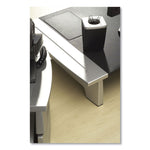 Office Suites Paper Clip Cup, Plastic, 2.44 x 2.19 x 3.25, Black/Silver