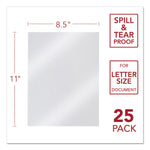 Design View Poly Presentation Covers for Binding Systems, Frost, 11 x 8.5, Unpunched, 25/Pack