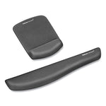 PlushTouch Mouse Pad with Wrist Rest, 7.25 x 9.38, Graphite