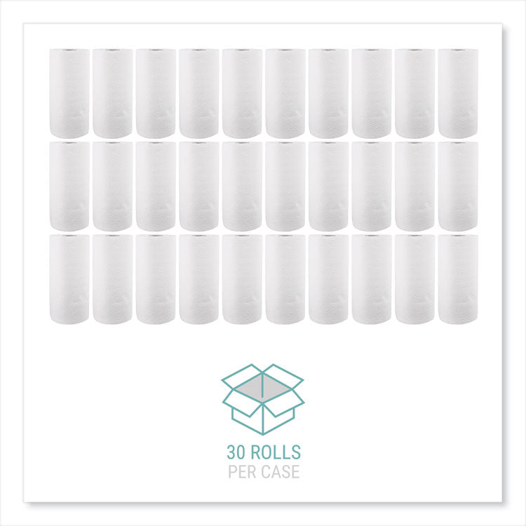 Kitchen Roll Towels, 2-Ply, 11 x 8.8, White, 100/Roll, 30 Rolls/Carton