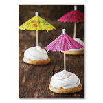 Cocktail Parasols, 3", Assorted, 144/box, 50 Boxes/carton