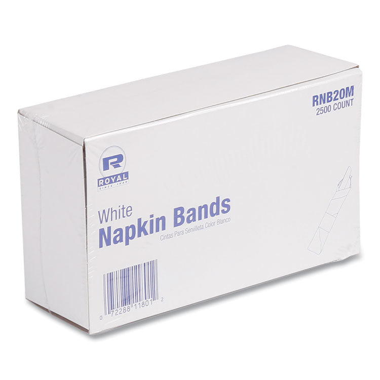 Napkin Bands, White, 20000/carton