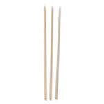 Bamboo Skewers, Paper, 10", White, 100/Pack, 10 Packs/Box, 12 Boxes/Carton