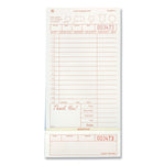 Guest Check Loose-Pack Refill, 15 Lines, Three-Part Carbonless, 4.2 x 8.5, 200 Forms/Pad, 10 Pads/Carton