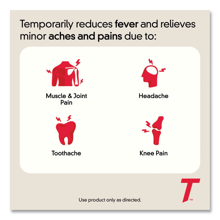 Extra Strength Caplets, Two-Pack, 50 Packs/box