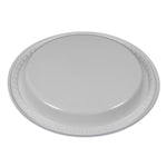 Plastic Dinnerware, Plates, 6" Dia, White, 125/pack
