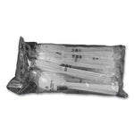 Table Set Plastic Serving Forks and Spoons, 9.5", White, 48/Pack