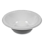 Plastic Dinnerware, Bowl, 12 oz, White, 125/Pack