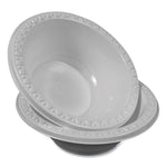 Plastic Dinnerware, Bowl, 12 oz, White, 125/Pack