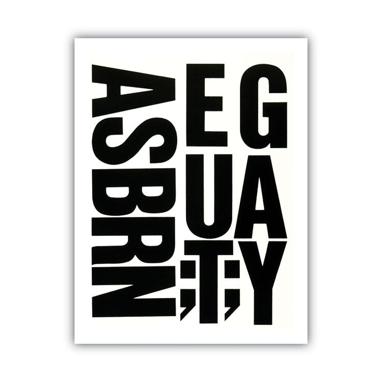 Press-On Vinyl Self-Adhesive Uppercase Letters, 4" Tall, Black Characters, 58/Pack