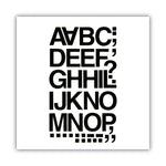 Press-On Vinyl Self-Adhesive Numbers and Uppercase Letters, 1.5" Tall, Black Characters, 37 Pieces