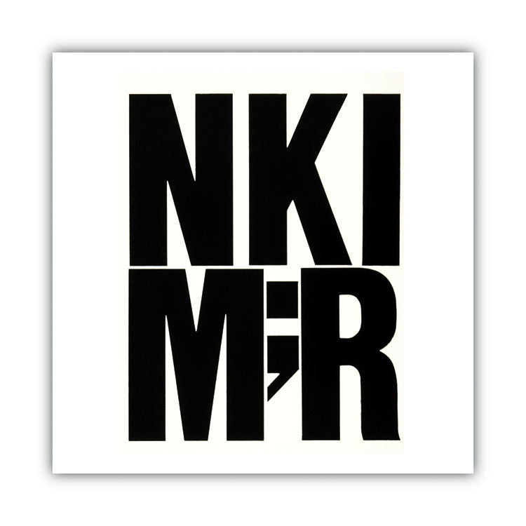 Press-On Vinyl Self-Adhesive Uppercase Letters, 6" Tall, Black Characters, 38/Pack