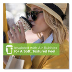 PerfecTouch Paper Hot Cups, 16 oz, Coffee Haze Design, 25/Sleeve, 20 Sleeves/Carton