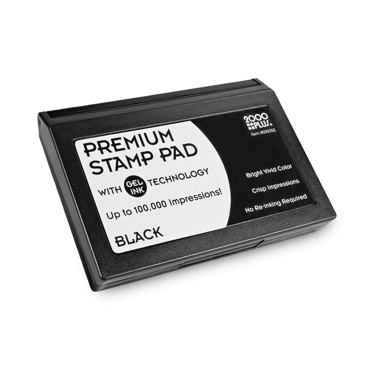 Microgel Stamp Pad for 2000 PLUS, 4.25" x 2.75", Black