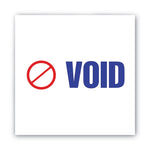 Pre-Inked Shutter Stamp, Red/Blue, VOID, 1.63 x 0.5