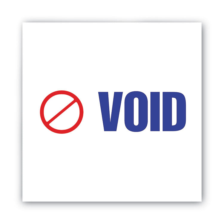 Pre-Inked Shutter Stamp, Red/Blue, VOID, 1.63 x 0.5