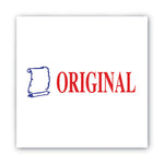 Pre-Inked Shutter Stamp, Red/Blue, ORIGINAL, 1.63 x 0.5