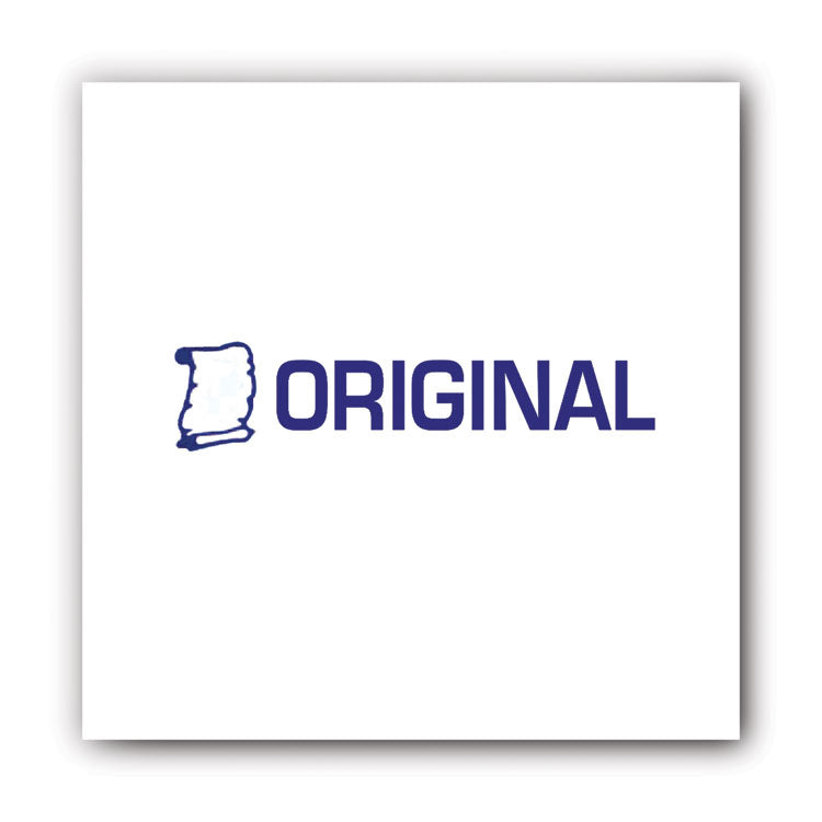 Pre-Inked Shutter Stamp, Blue, ORIGINAL, 1.63 x 0.5