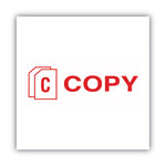 Pre-Inked Shutter Stamp, Red, COPY, 1.63 x 0.5