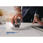 Economy Message Dater, 4 Messages, Red/blue, 1.75 X 0.94