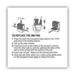 Replacement Ink Pad for 2000PLUS 1SI20PGL, 1.63" x 0.25", Black