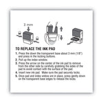 Replacement Ink Pad for 2000PLUS 1SI30PGL, 1.94" x 0.25", Red
