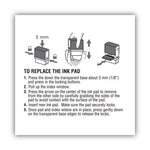 Replacement Ink Pad for 2000PLUS 1SI60P, 3.13" x 0.25", Black