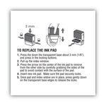 Replacement Ink Pad for 2000PLUS 1SI50P, 2.81" x 0.25", Black
