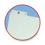 Alphabetic Top Tab Indexed File Guide Set, 1/5-Cut Top Tab, A To Z, 8.5 X 11, Green, 25/set