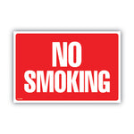 Two-Sided Signs, No Smoking/no Fumar, 8 X 12, Red