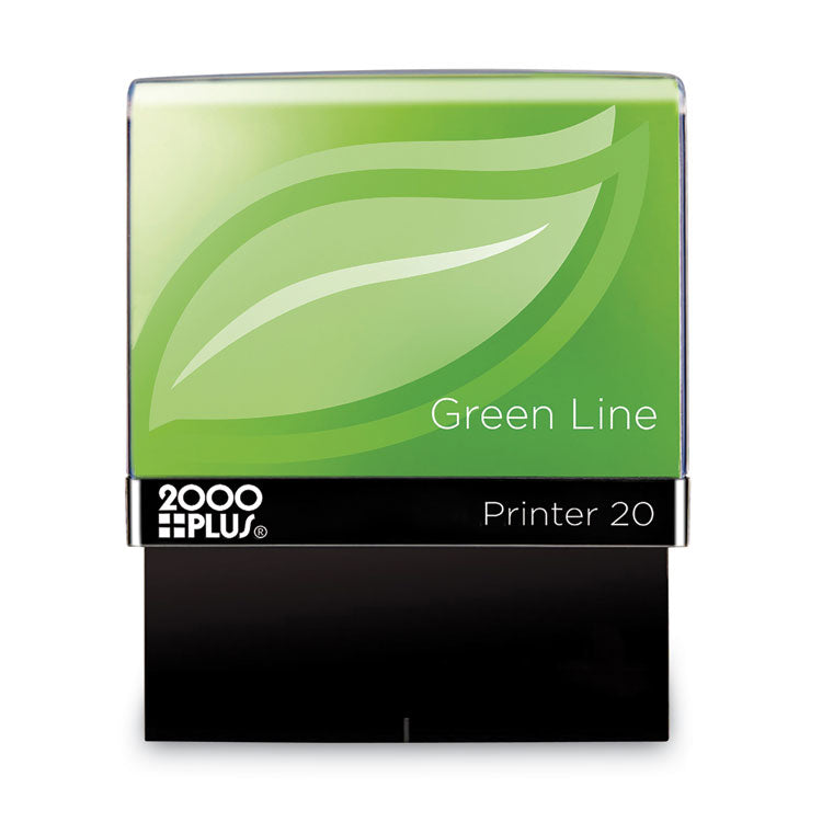 Green Line Message Stamp, Received, 1.5 x 0.56, Red
