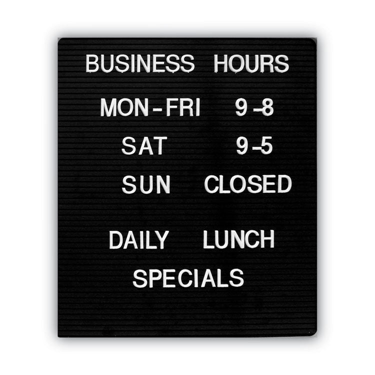 Message/Business Sign Character Kit with Letters, Numbers and Symbols, 0.75" Tall, White Characters, 258 Pieces